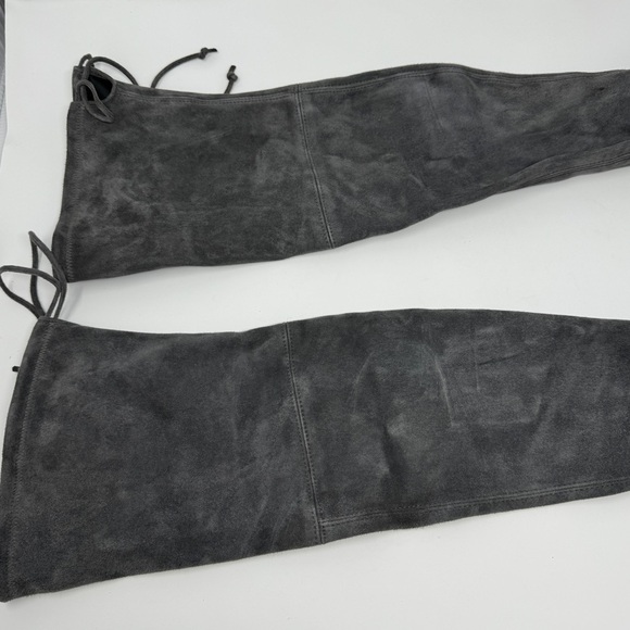 Stuart Weitzman Grey Tieland Over the Knee Boots - Picture 4 of 14